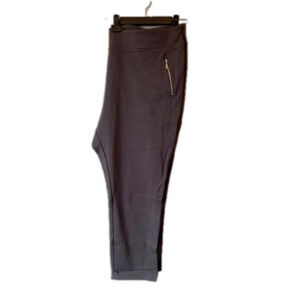 Roaman's Active Athleisure Lounge Travel Packable Gray Pull On Pants Size 28W
